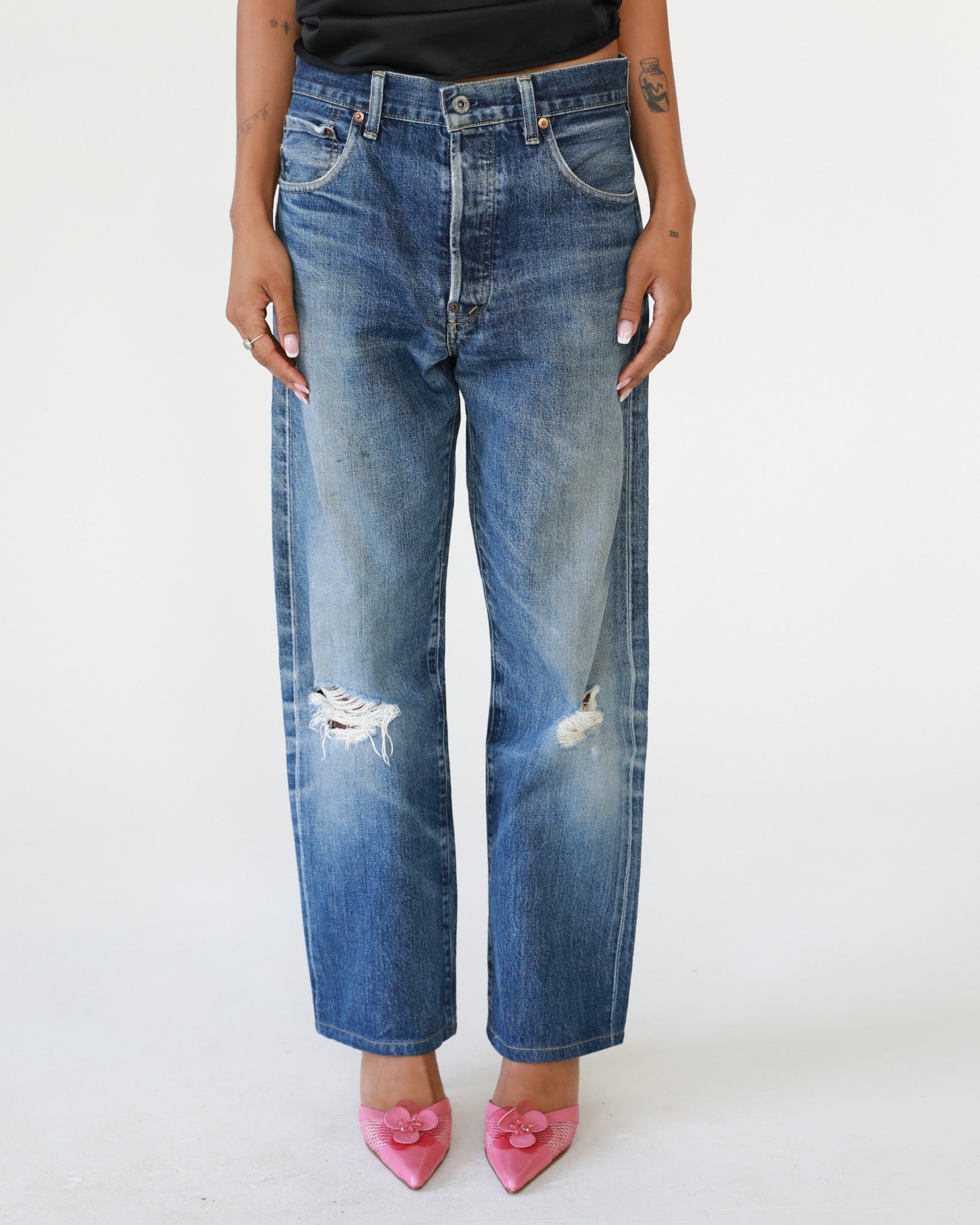 1995 Levi's 702 Selvedge Buckle Back Jeans
