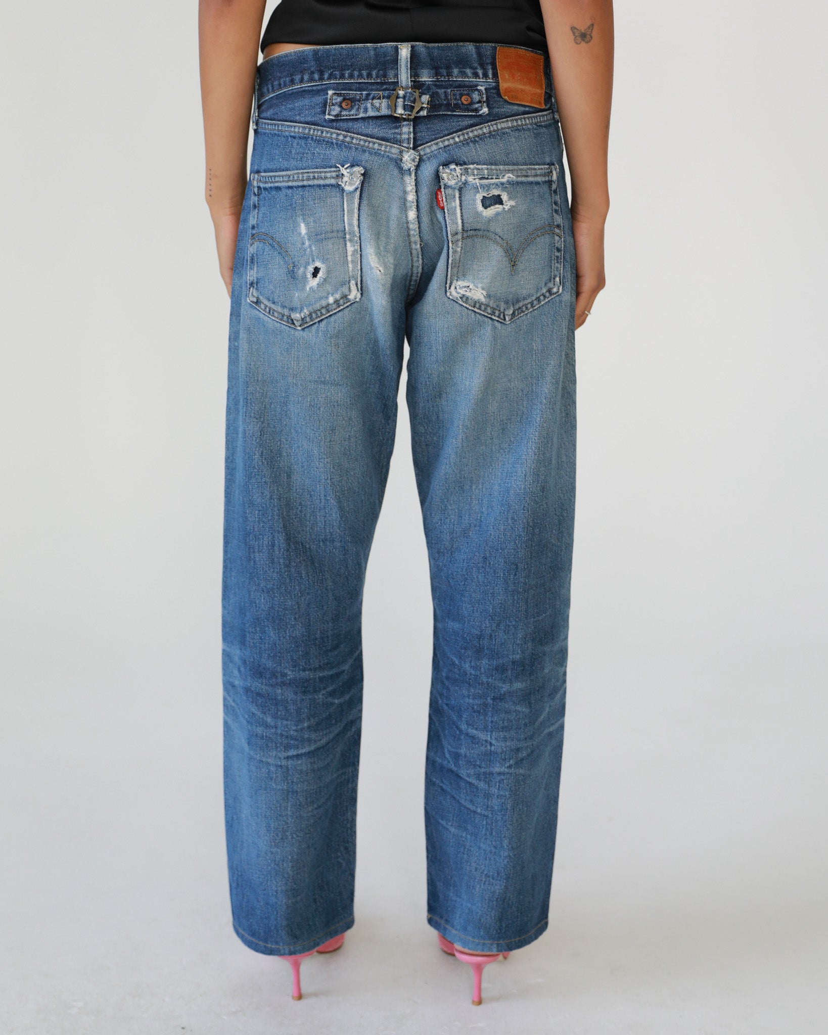 1995 Levi's 702 Selvedge Buckle Back Jeans