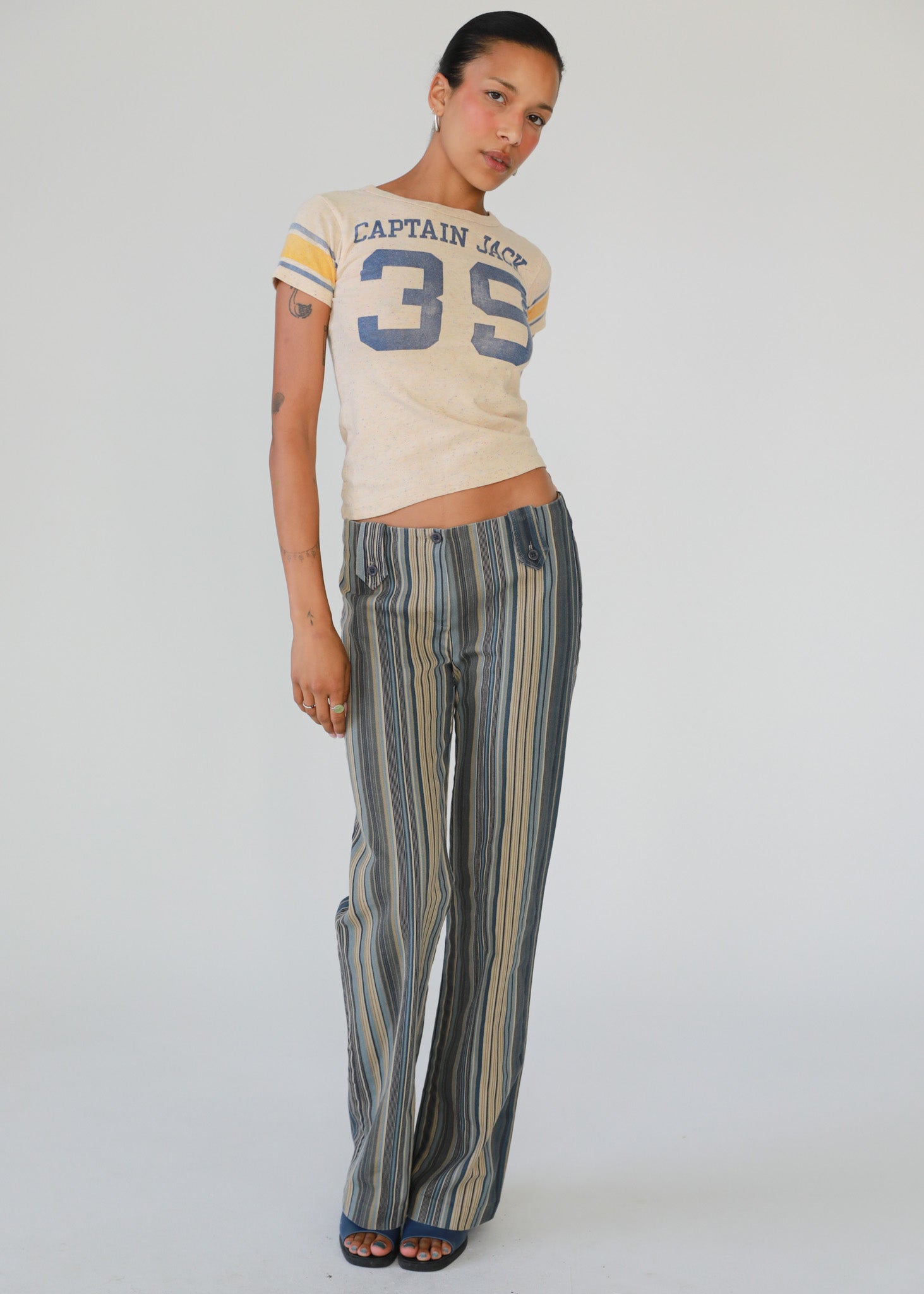 Vintage Striped Trousers