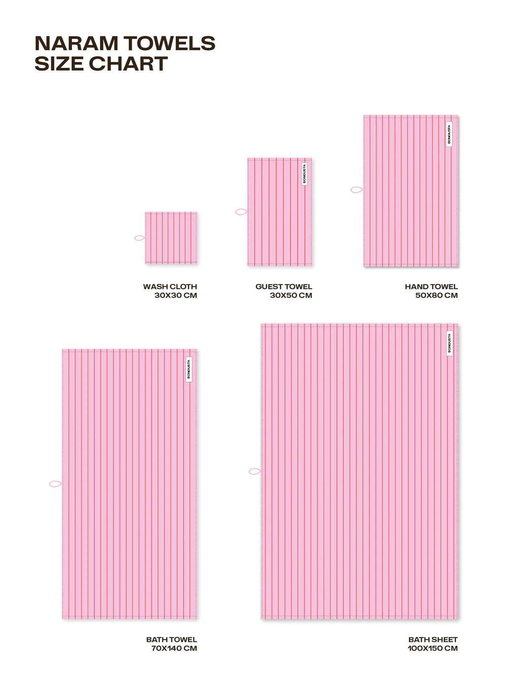 Bongusta Naram Towel - Baby Pink and Ski Patrol
