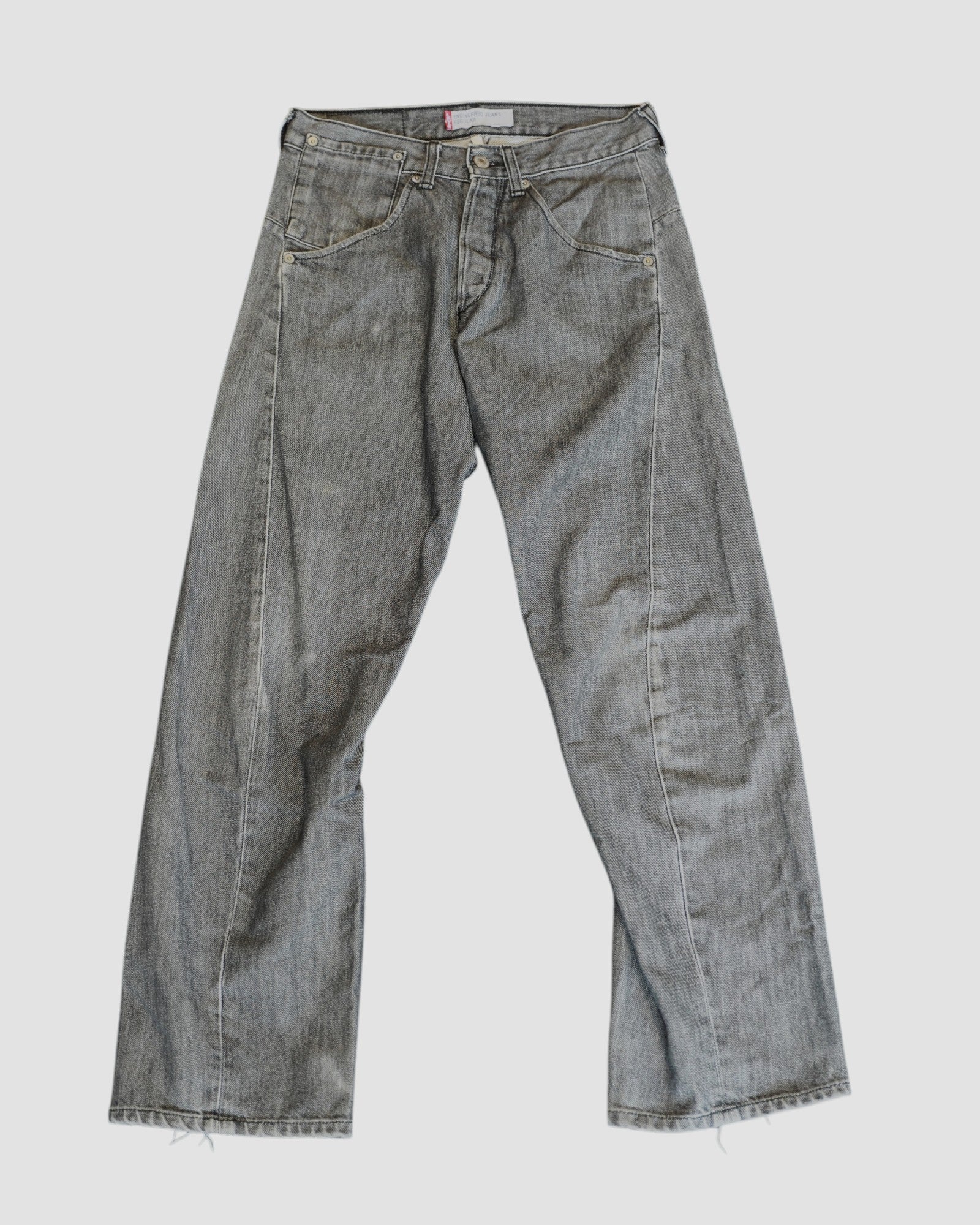 2000's Levi's Engineered Jeans Relaxed Fit Washed Black