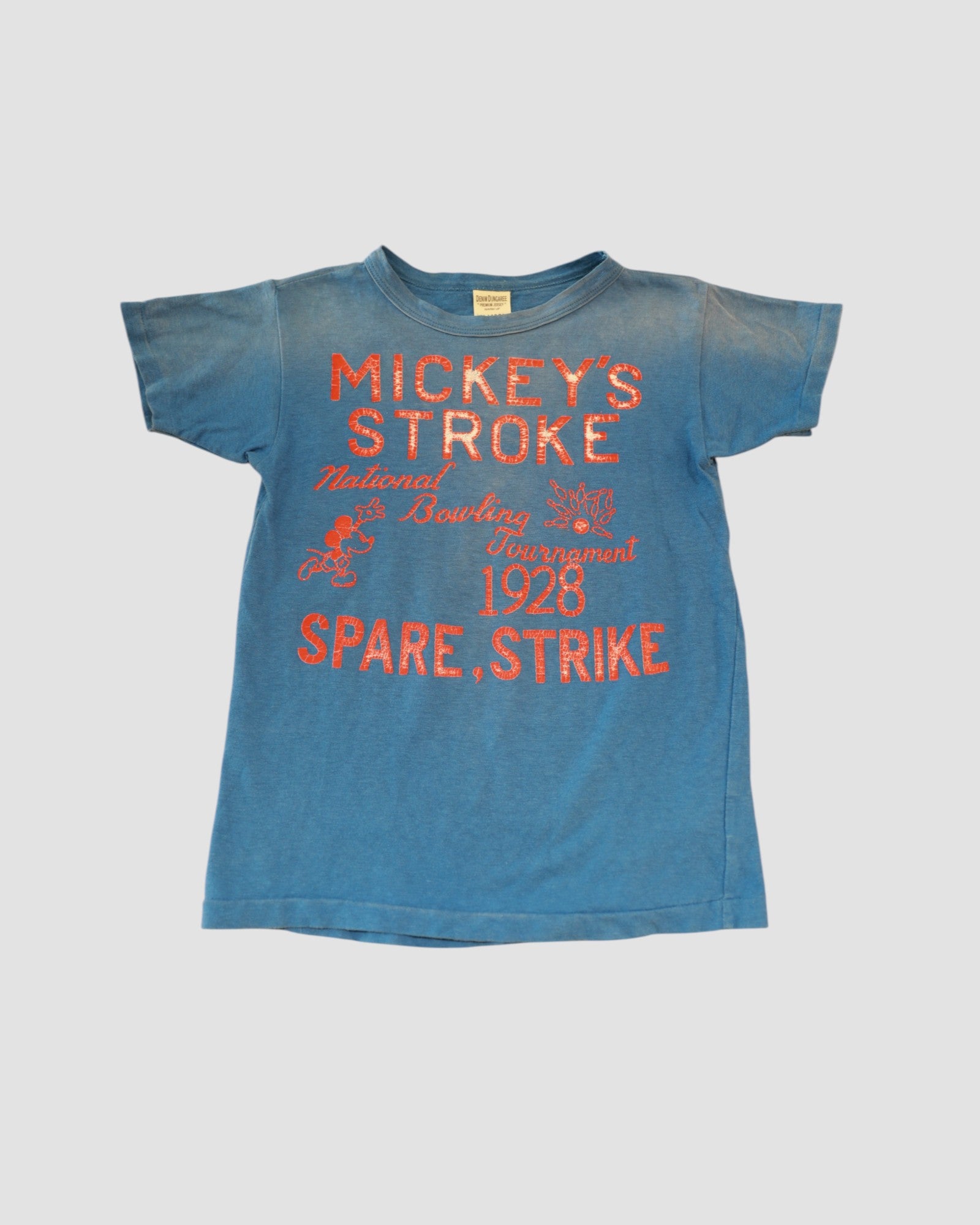 Mickey Bowling T-Shirt (Blue)