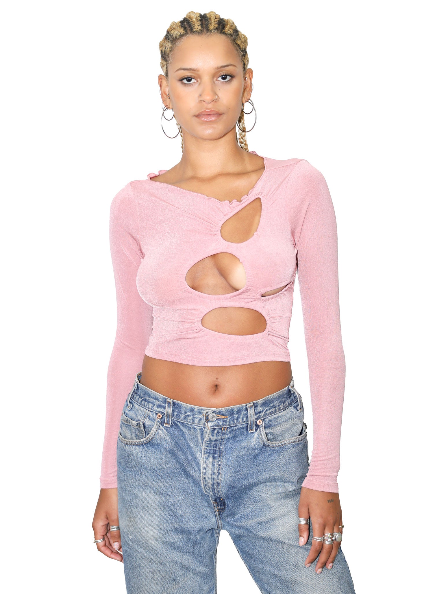 Tyrell Brand Abstract Top- Pink