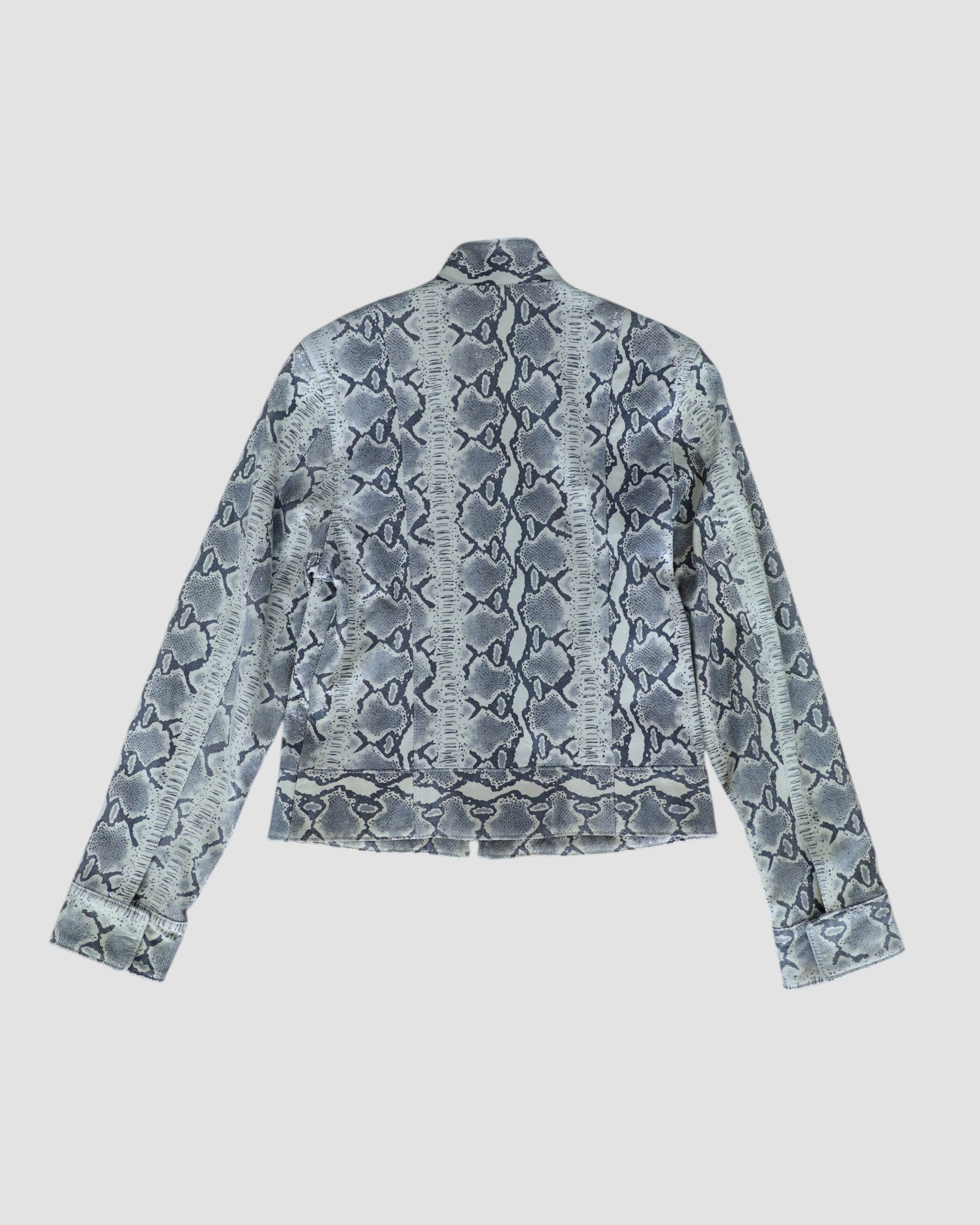 Snakeskin Leather Jacket